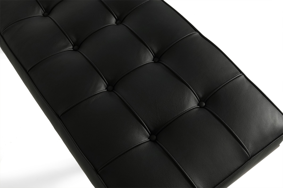 E-comfort バルセロナ ショートベンチ ウォールナット レザー0Aブラック | 