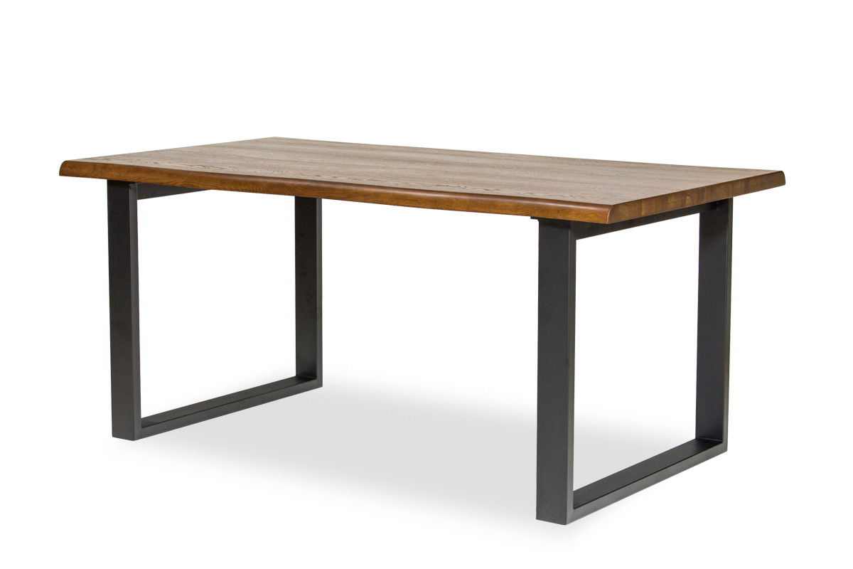 E-comfort ロッテルダム テーブル 160cm オーク ブラウン塗装 | 斜め前
