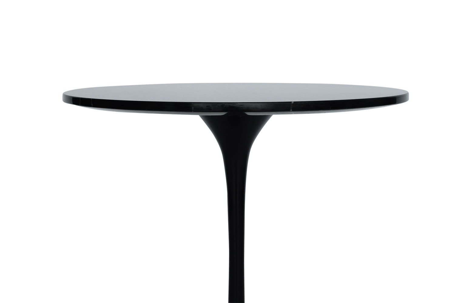 E-comfort チューリップコーヒーテーブル ラウンドサイドテーブル 大理石ブラック | 
