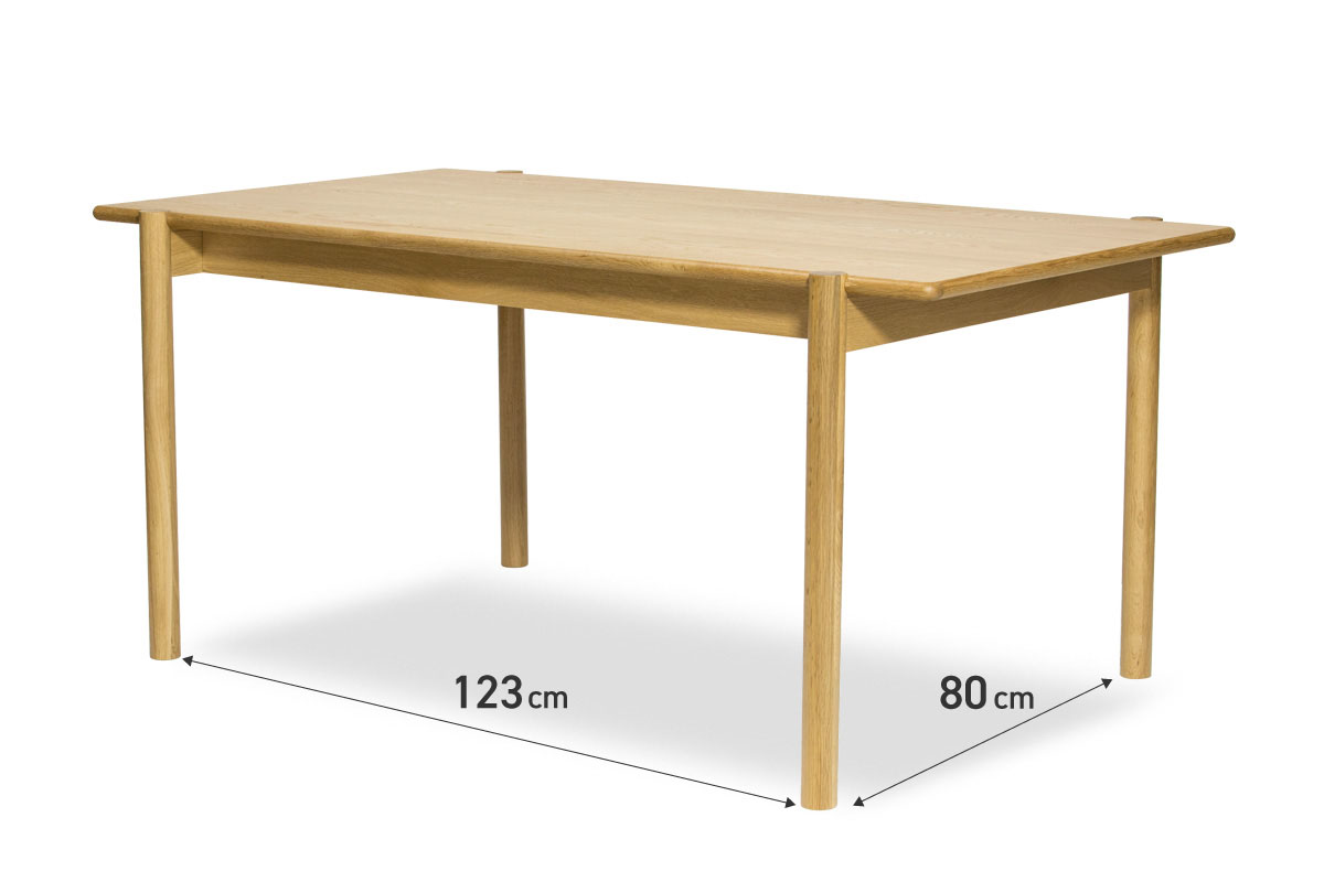 E-comfort アンドラ 丸脚ダイニングテーブル 160cm オーク | 